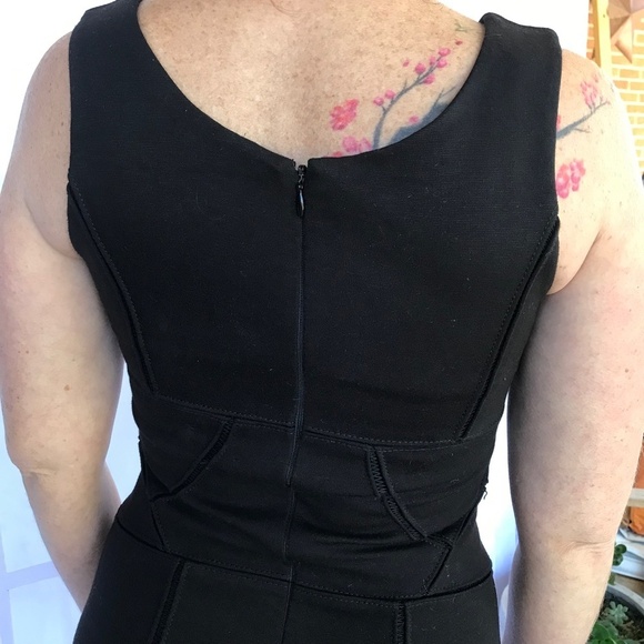 Robert Rodriguez scoop neck knee length lined sheath dress‎ size 2 black - Picture 7 of 8